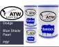 Preview: Dodge, Blue Shade Pearl, PBF: 500ml Lackdose + 500ml Klarlack + 250ml Härter - Set, von ATW Autoteile West.